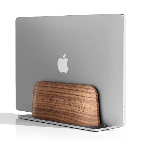 UPERGO Wooden Vertical Laptop Stand, Desk Tray and Headphone Stand thumbnail 2