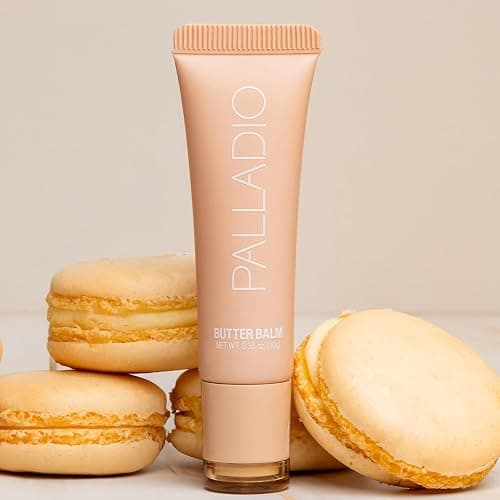 Palladio Butter Balm - Hydrating Lip Balm with Sheer Tint, Aloe, Peptides, Shea Butter, and Vegan Formulation for Instant Moisture, Shine, and Soothing Lip Care, French Vanilla thumbnail 6