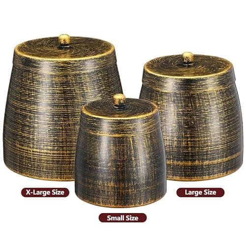 Cigar Ashtray with Lid for Outdoors Outside Patio Home Retro Decor,Large Holder Ashtray,Cigar Accessories Gifts for Men Dad Husband Boyfriend (Large) thumbnail 3