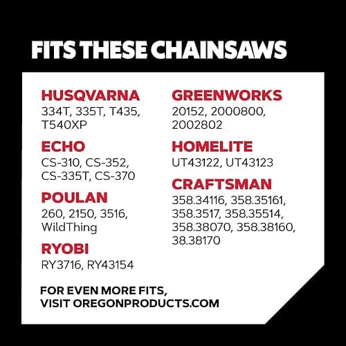 Oregon S56x3 3-Pack AdvanceCut Chainsaw Chains for 16-Inch Bar -56 Drive Links – Low-Kickback, Fits Husqvarna, Echo, Poulan, Wen and more - 3 Pack thumbnail 3