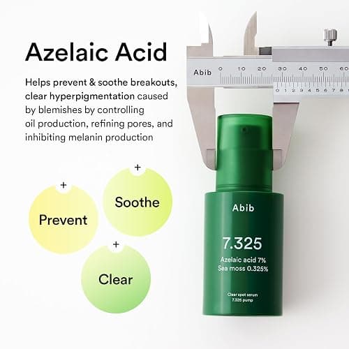 Abib Clear spot serum 7.325 pump with Seamoss Extract, Azelaic Acid, Succinic Acid 1.01 fl oz, 30 mL thumbnail 4