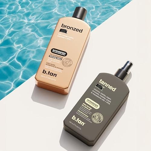 b.tan Best Tanning Oil  | Tanned AF Intensifier Deep Dry Spray - Fast, Ultra Dark, Outdoor Use, Packed with Sun Tan Accelerating Actives, Hydrating Bronze Glow, 0 SPF, Beach & Pool Essentials, 8 Fl Oz thumbnail 6