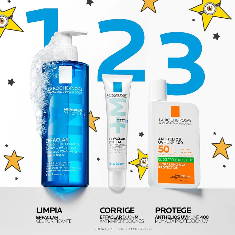 La Roche-Posay Effaclar, Gel Limpiador Facial Purificante para Piel Grasa y Sensible, Anti-imperfecciones y Anti-brillo, con Agua Termal y Zinc, 400 ml thumbnail 19