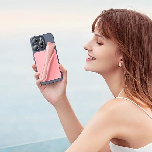 DOB SECHS Silicone Lip Holder for Cell Phone Lipstick Lip Glaze Phone Case Back Stick On Holder for iPhone and Android Smartphone, Orange thumbnail 4