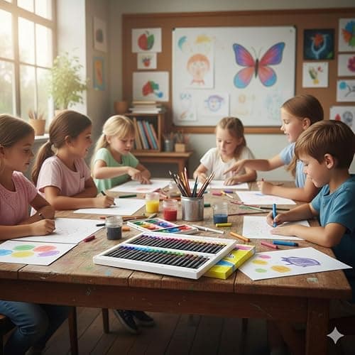 Aliferous Art Oil Pastels for Kids - 48 Color Pastels for Kids - Perfect Classroom Art Supplies - Easy to Blend with Vibrant Colors thumbnail 3