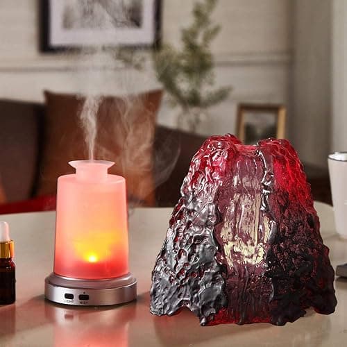 Volcano Ultrasonic Essential Oil Aromatherapy Diffuser Gifts for Boys Girls Women Men Kids Home Room Decor Living Room Office Night Light for Bedroom thumbnail 5