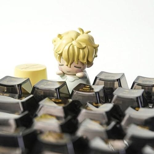 Bahomu Anime Blind Box, Cute Alien Stage Baby Series Mechanical Keycaps Blind Box Figure, Collectable PVC Figure for Birthday Gifts thumbnail 2