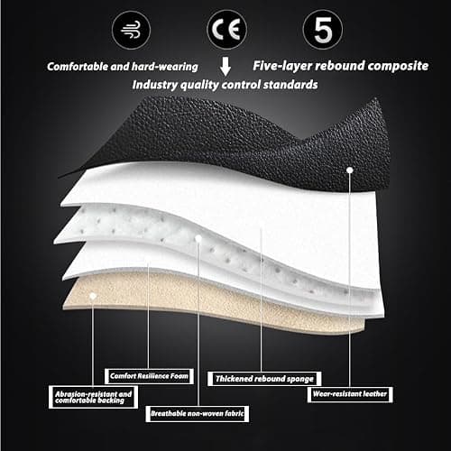 WeArkoTac 5 Seat Covers for Toyota Highlander 2010-2026 Leather Waterproof Breathable Car Seat Covers, Interior Accessories Seat Cover Cushion Airbag Compatible (Brown, Standard) thumbnail 5
