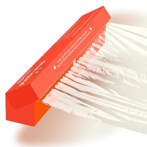 Amazon Basics Plastic Food Wrap, BPA Free, Microwavable, 200 Sq Ft, Pack of 1 thumbnail 3