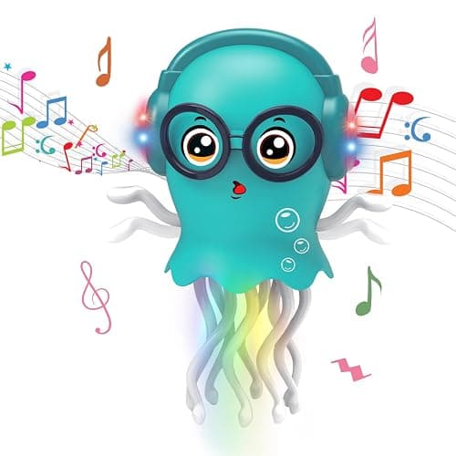 Giocattolo Medusa Danzante e Strisciante con Luce e Musica, Compleanno | Giocattolo Medusa Danzante e Strisciante, Giocattolo Elettrico per Meduse Striscianti, Regalo di Compleanno Divertente thumbnail 7