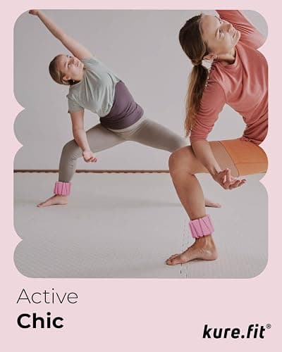 kure.fit Pilates Weight | Wrist & Ankle Weights for Women | Weighted Bangles | 1LB/ 2LB Each (Set of 2) thumbnail 4