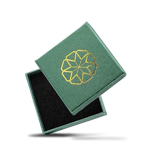 Solid 14k Gold Round St. Anthony of Padua Medal Pendant with Diamond (1.17") thumbnail 2