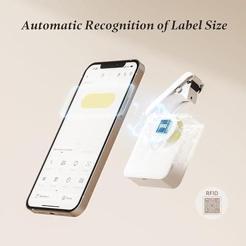 NIIMBOT D110 Mini Label Maker Machine, Bluetooh Thermal Label Printer Inkless Sticker Printer, Custom Labels with App Waterproof Lables Great for Kitchen, Home, Offfice, School Organization thumbnail 3