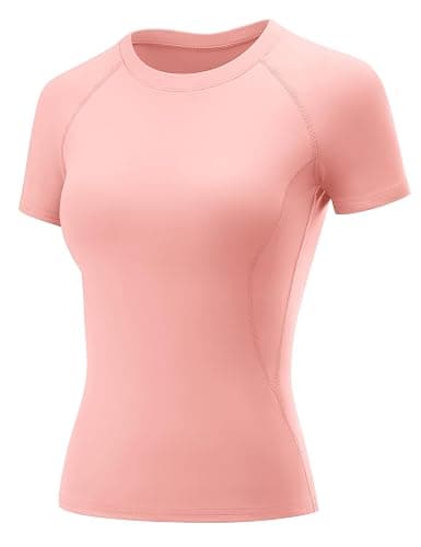LOMON Womens Workout Tops Short Sleeve Raglan Athletic Shirts Yoga Gym Crewneck Quick Dry Tshirts - Image 1