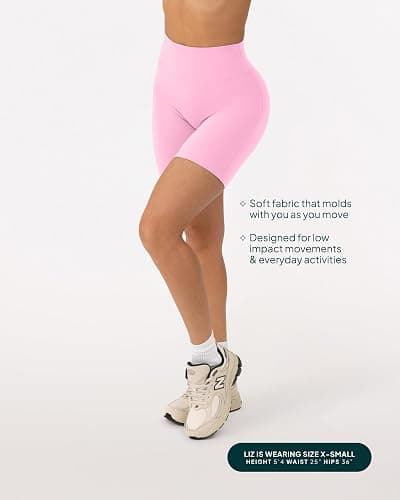 PAVOI ACTIVE Yoga Shorts for Women High Waisted Gym Shorts Buttery Soft Biker Workout Shorts 4" & 6" Compression Fit thumbnail 5