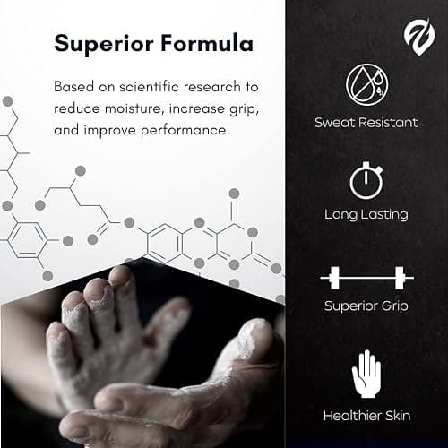 EVMT Brands Liquid Chalk, Mess Free Gym Chalk for Weightlifting, Gymnastics, Rock Climbing, Dancing, and Lifting. Sweat Resistant and Long Lasting for Stronger Hand Grip. Package May Vary. thumbnail 2