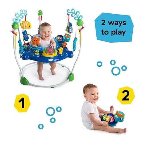 Baby Einstein Neptune's Ocean Discovery Activity Jumper, Ages 6 months +, Max weight 25 lbs., Unisex - Neptune's Ocean thumbnail 4