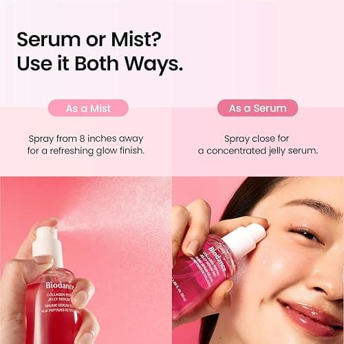 BIODANCE Collagen Peptides Jelly Serum Mist, Hydrating Face Mist, Plumping, Anti-Aging Face Spray, Sprayable Hydrogel, Travel Essentials & Self Care Gifts for Women, Korean Skin Care | 1.69 fl.oz thumbnail 8