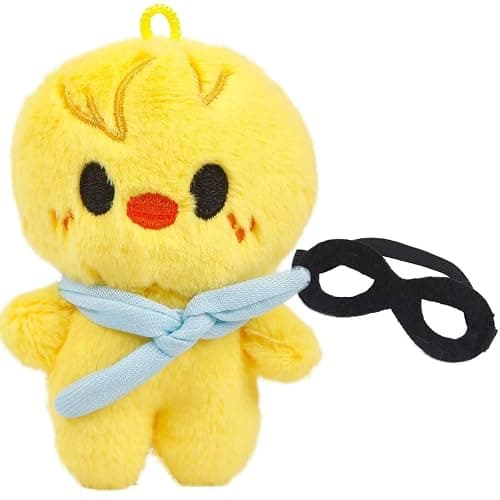 JUNG KOOK SKZ Plushies Skzoo 3RD Stuffed Animal Toy Skz Merch Fans Meeting Dolls with Sunglasses Removable for Fans (BbokAri) thumbnail 2