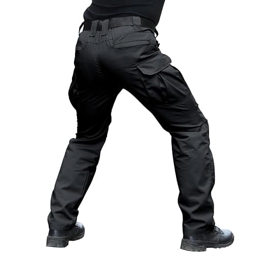 Hiwise Men's Stretch Tactical Pants Water Resistant Ripstop Cargo Pants Outdoor Lightweight EDC Work Hiking Pants thumbnail 2