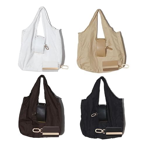 Novum Caelum Foldable Tote Bag Keychain - Large Capacity Portable Shopping Bag Keyring - Reusable Groceries Bag for Daily Use thumbnail 7