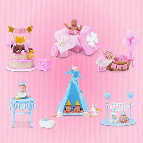 My Mini Birthday Series 1 (2 PACK) by ZURU – Collectible Mystery Capsule Baby Doll with Birthday Party Theme, Accessories & Playset, Unbox Celebration Surprises for Girls & Collectors. thumbnail 3