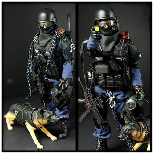 YEIBOBO ! 1:6 Action Figure Accessories German Shepherd Figure Toy (Police Dog) thumbnail 5