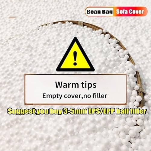Outdoor Waterproof Bean Bag Cover (No Filler) Garden Beach Swimming Pool Floating Beanbag Pouf Chair Oxford Kids Adults(Navy,XL-D90cm-cover) thumbnail 6