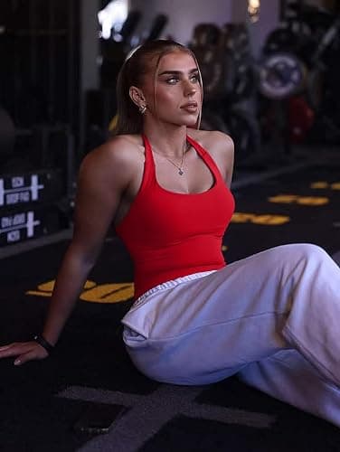 TRYTO Impact Halter Top Sports Yoga Tanks Women Workout Fitness Gym Outdoor Running Tank Tops thumbnail 7