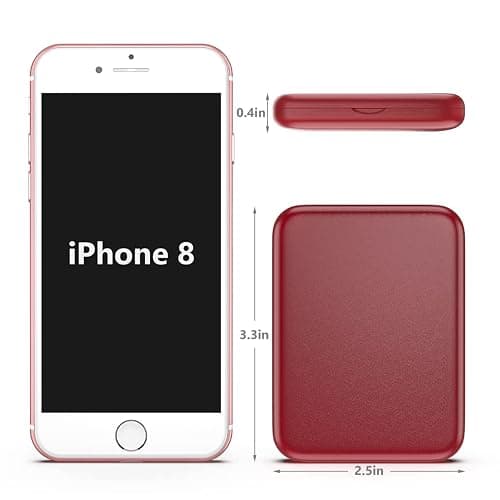 Kintion Pocket Mirror, 1X/3X Magnification LED Compact Travel Makeup Mirror with Light for Purse, 2-Sided, Portable, Folding, Handheld, Small Lighted Mirror for Gift, Wine Red thumbnail 4