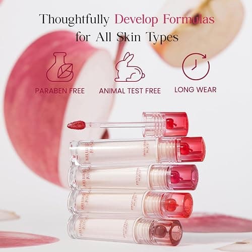 CLIO Crystal Glam Tint, Glossy Lip Tint with Glass-Like Shine, Lightweight Buildable Lip Stain, Long-Lasting Pigmented Color, Non-Sticky, Korean Lip Tint, Safe for Sensitive Lips (017 CLASSIC APPLE) thumbnail 7