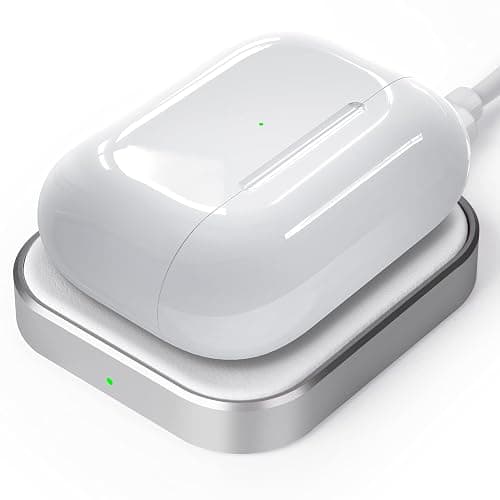 AirPods Pro Charger, Wireless Charging Station for AirPods Pro 3/ Pro 2/Pro, Wireless Charger for Airpods 4 (with Active Noise Cancellation)/ 3rd/ 2rd, White - Image 1