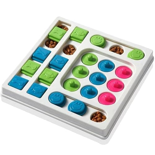 Cat Puzzle Feeder ,Cat Puzzle Toy ,Interactive Slow Feeder Kitten Toys ,Maze Hidden Food Pet Feeder,Toys for Bored Indoor Adult Cats - Image 1