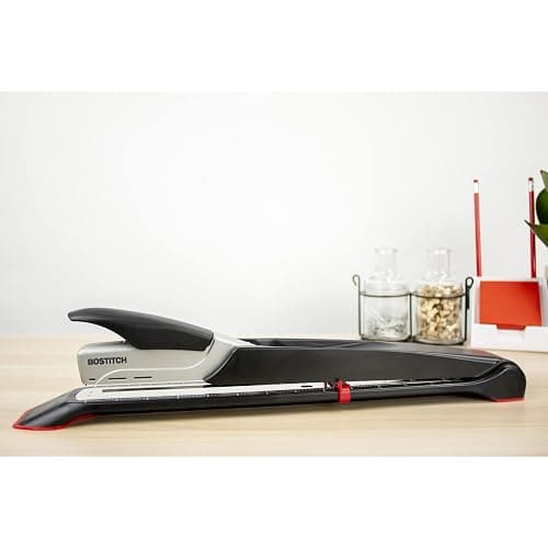 Bostitch Office Booklet Stapler - One Finger, No Effort, Spring Powered, Long Reach Stapler - Silver (1610) thumbnail 3