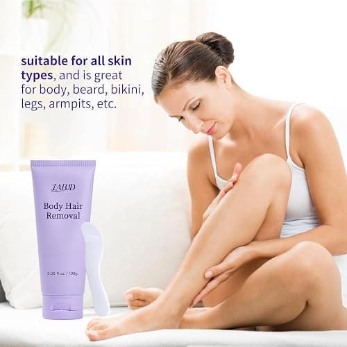 LABJD Gentle Body Hair Removal Cream-Pain free Hairs Removal Cream for Sensitive Skin with a Neutral Formula for Hair Removal and Skincare 2-in-1,Durable and Smooth for Men and Women thumbnail 8