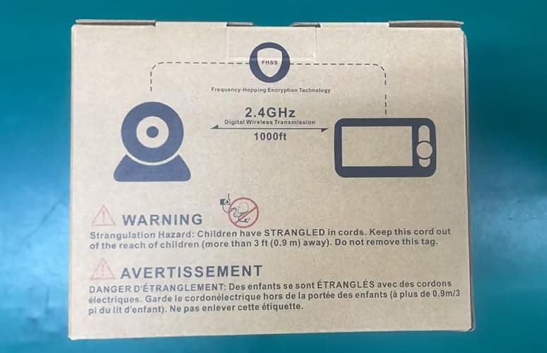HelloBaby Monitor with Camera and Audio, 5'' Large Screen with 3500mAh Battery, Remote Pan-Tilt-Zoom Camera, Two-Way Talk, ECO-Mode, Auto-Night Vision, Range up to 960ft and No WiFi - HB6250 thumbnail 8