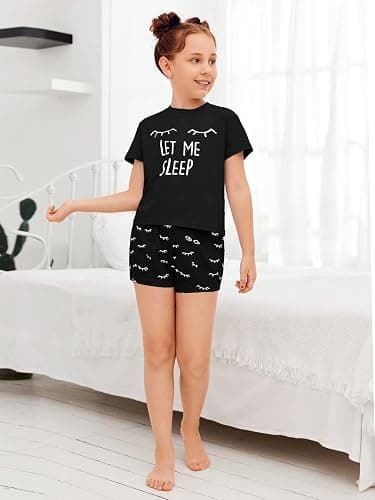 Kingdenergy Girls Summer Cute Print Shorts Set T-Shirt and Short Pant 2 Piece Outfits Clothing Sets thumbnail 6