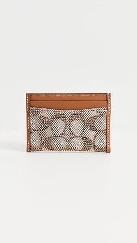 Coach Women's Crystal Signature Jacquard Essential Card Case thumbnail 2