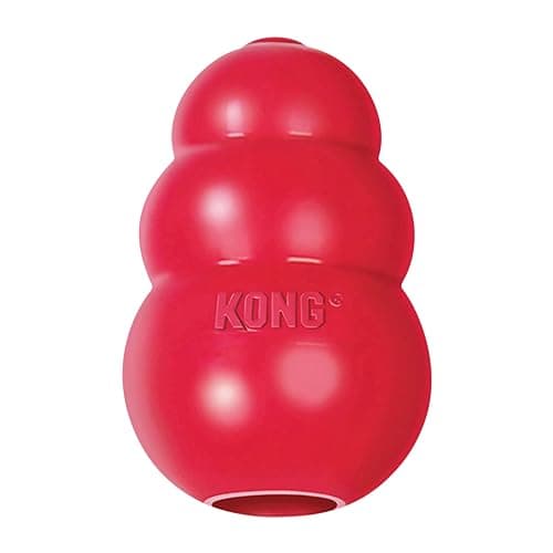KONG Classic Stuffable Dog Toy - Fetch & Chew Toy for Dogs - Treat-Filling Capabilities & Erratic Bounce for Extended Play Time - Durable Natural Rubber Material - for Small Dogs - Image 1