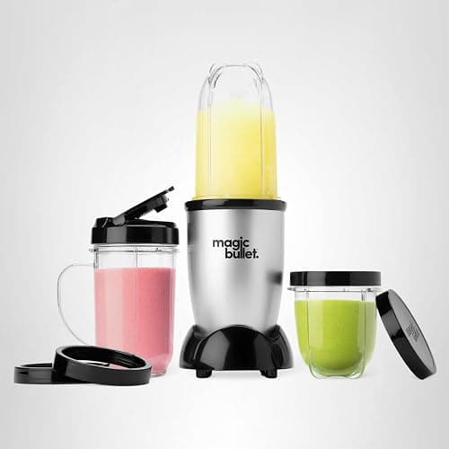 Magic Bullet Blender, Small, Silver, 11 Piece Set thumbnail 10
