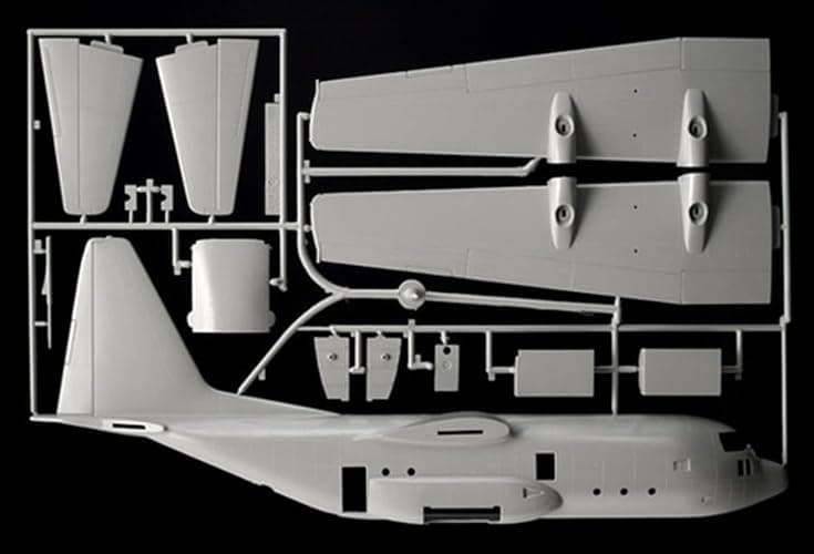 Italeri 1255S 1/72 C-130J Hercules, Grey thumbnail 5