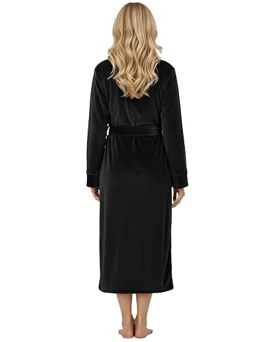 NY Threads Premium Womens Robe, Plush Fleece Long Bath Robe for Women, Fluffy Soft Women's Bathrobe thumbnail 2