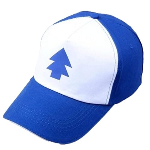 QOHNK New Unisex Women Men Curved Blue Pine Tree Dipper Gravity Falls Cartoon Mesh Hat Cap Trucker Baseball Hat thumbnail 5