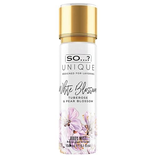 So…? Unique White Blossom Body Mist - Floral Vanilla Perfume for Women - Over 800 Sprays, Lasting 6 Hours - Ideal Gifts for Women - 5.1 oz - Image 1