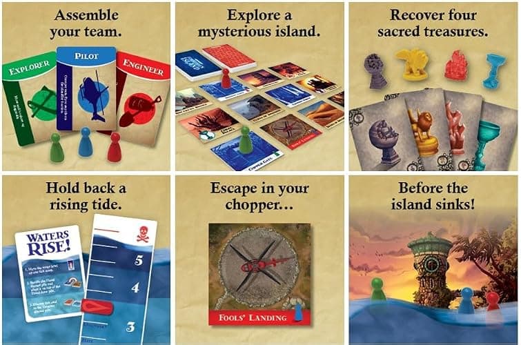 Gamewright - Forbidden Island - Cooperative Strategy Survival Board Game, 2-4 Players thumbnail 6