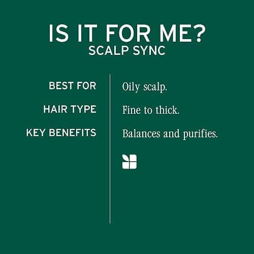 Biolage Scalp Sync Clarifying Shampoo - Residue & Buildup Remover, For Oily Scalp, With Fermented Tea & Glycolic Acid, Vegan & Paraben-Free, Packaging May Vary thumbnail 5