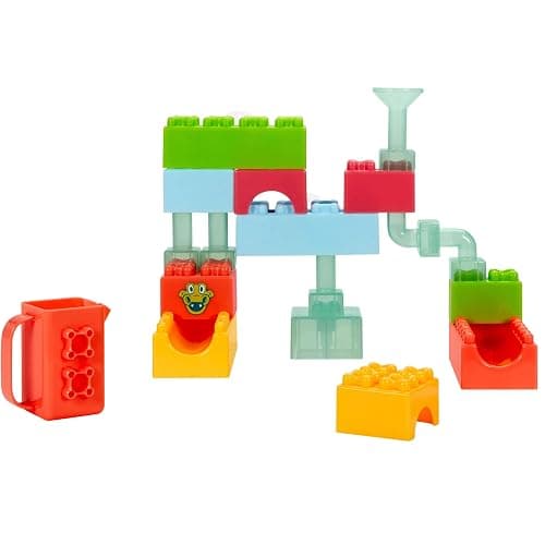 Baby Builders - Splash Blocks First Blocks for Babies and Toddlers, Easy to Connect, Bath Toy, Water Play - Image 1
