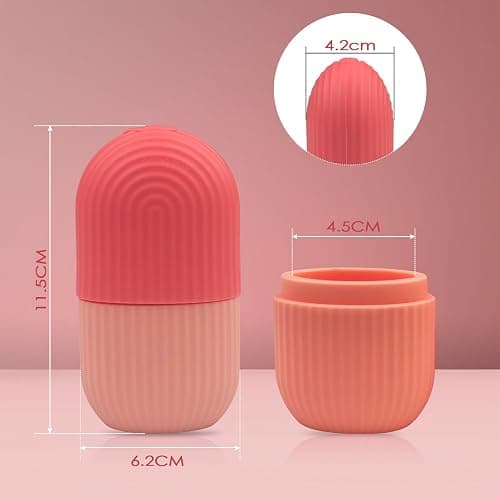 Rseuphiee Ice Roller, Ice Roller Gesicht, Eis Gesichtsroller Silikon Wiederverwendbares, Eisroller Gesicht für Gesicht und Augen, für Pore Verkleinern, Falten Aufhellen, Erhellen Haut thumbnail 7