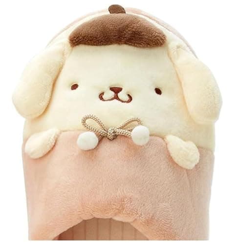 Sanrio Original Pompompurin Adult Lounge Slippers, Brown, 6 UK Men/ 4 UK Women thumbnail 4