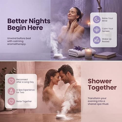 BodyRestore Shower Steamers Aromatherapy, Gifts for Women, Bloom 6 Pack | Birthday Gifts for Women, Men, Mom & Dad, Spa Stress Relief & Relaxation, Self Care, Essential Oil Tablets thumbnail 2